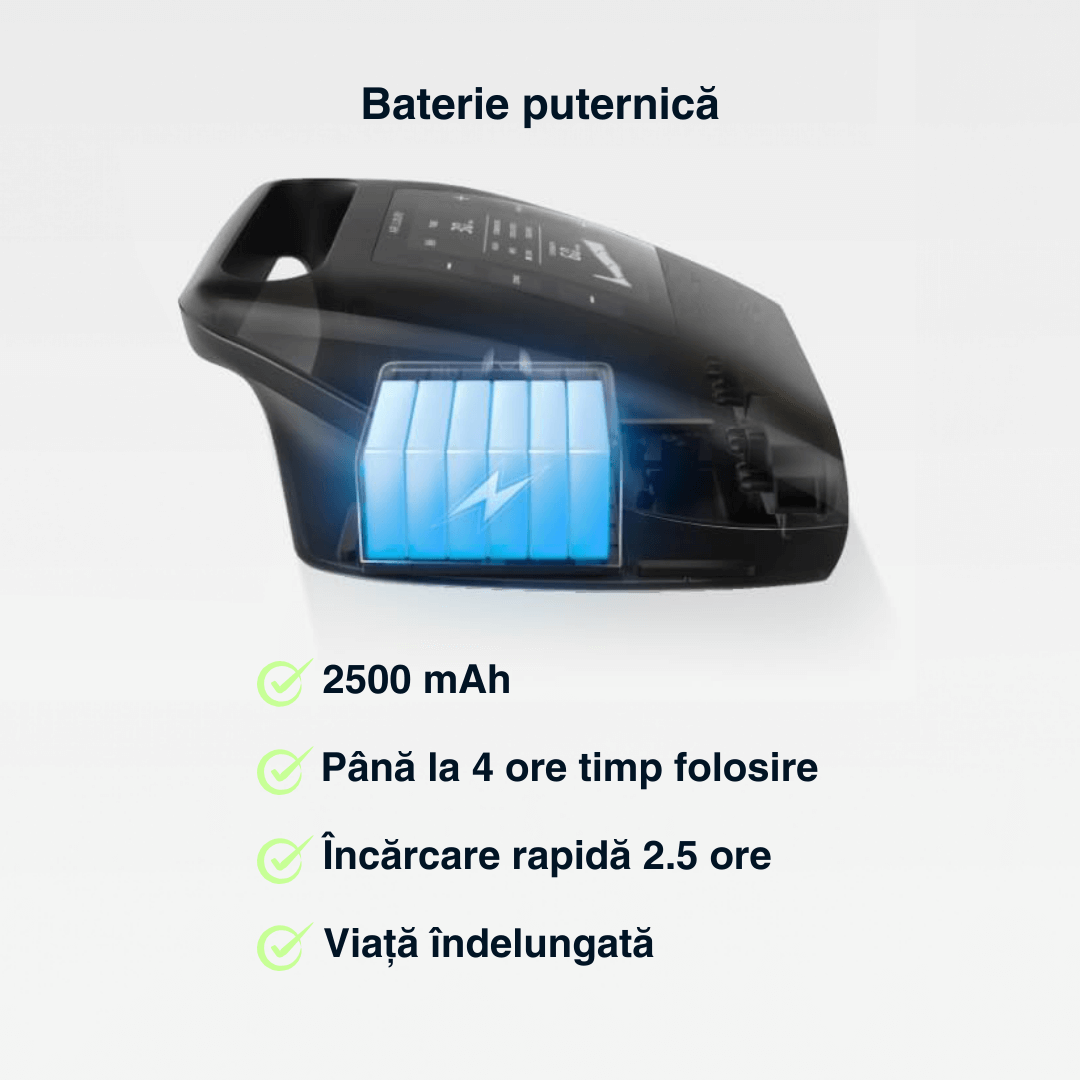Aparat masaj picioare wireless Ultra Pulse Leg Max Vitality Lab, masaj presiune mare, masaj terapeutic, drenaj limfatic, 8 camere compresie aer, 12 niveluri intensitate masaj picioare, gambe și coapse, refacere musculară, relaxare circulator picioare
