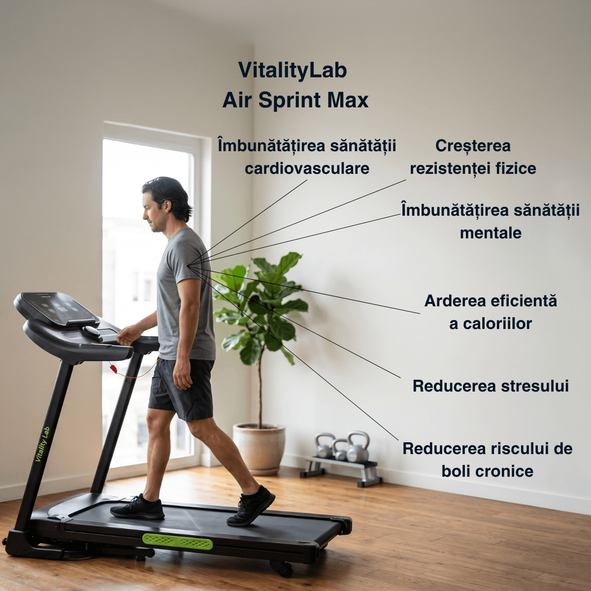 Sanatate rezistenta fizica alergare stres Air Sprint Max Vitality Lab