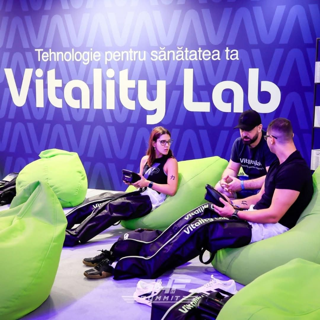 Eveniment fitness wellness recuperare aparat masaj picioare Vitality Lab