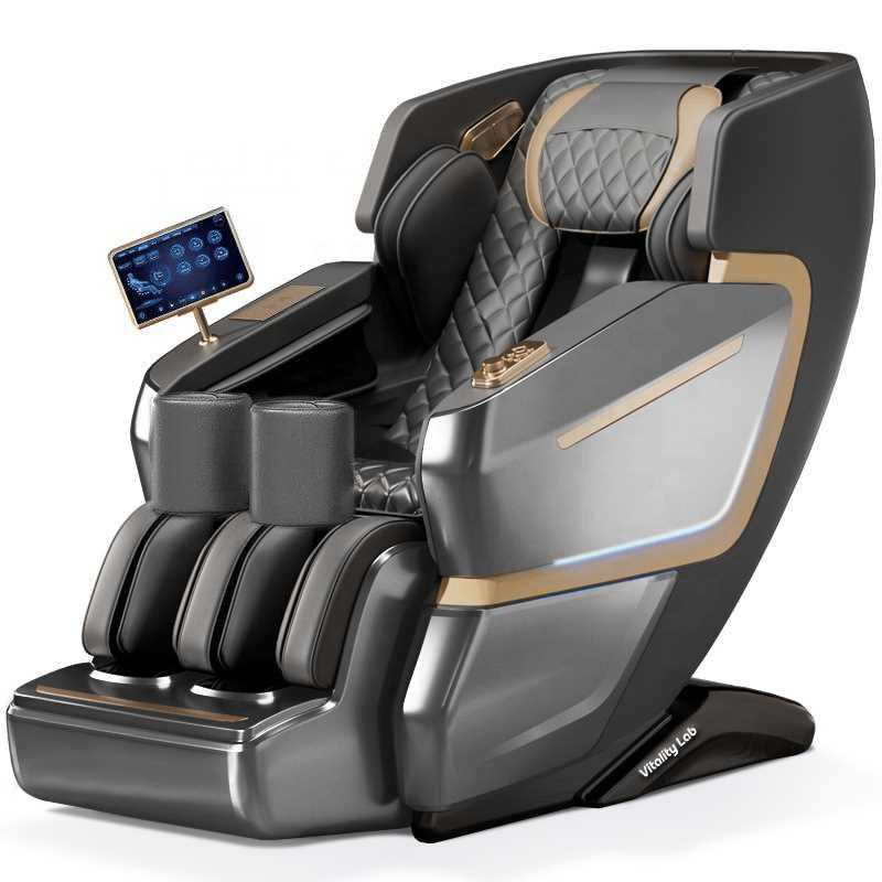 Fotoliu masaj Supreme Vitality Lab, scaun masaj 3D+, sina SL 135 cm, 20 programe automate, 20 tehnici manuale, 3 pozitii Zero Gravity, masaj terapeutic, reflexoterapie, incalzire, drenaj limfatic, ioni negativi, Health Monitor, Bluetooth