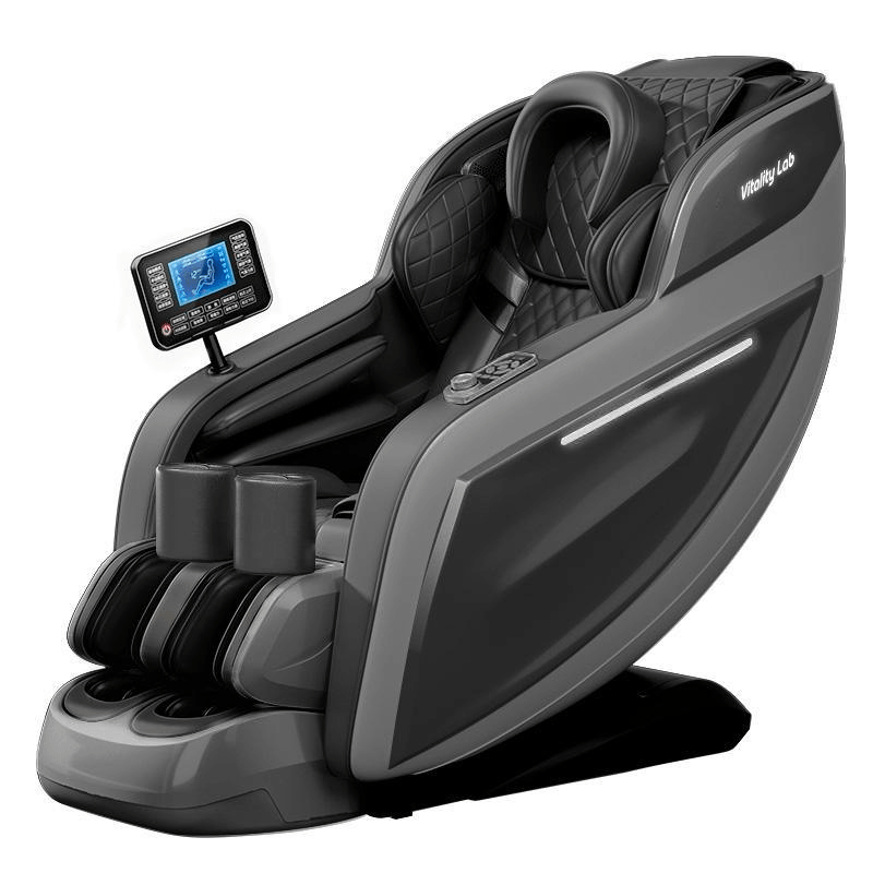 Fotoliu masaj Comfort Vitality Lab, scaun masaj 3D, sina SL long 150 cm, 20 programe automate, 6 tehnici manuale, masaj terapeutic, reflexoterapie, incalzire, drenaj limfatic, Zero Gravity, Health Monitor, Bluetooth